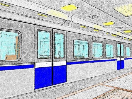 Поезд метро раскраска