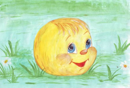 Колобок рисунок для детей