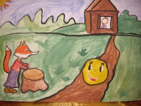 Рисование сказки Колобок