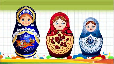 Веселые матрешки рисование в средней группе
