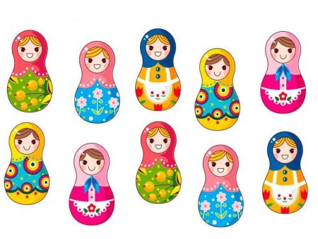 Дидактическая игра матрешки