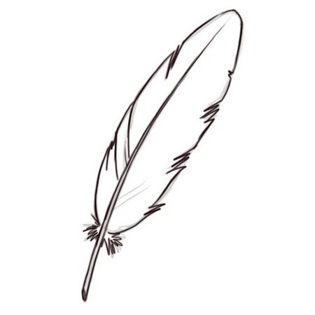 Перо контур