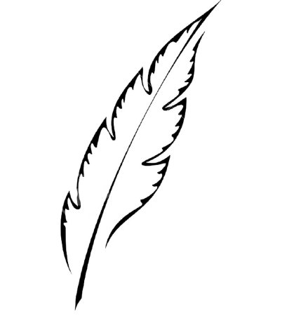 Перо раскраска
