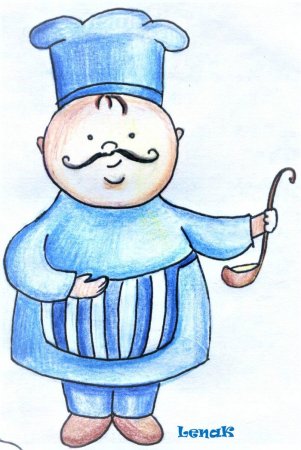 Повар рисунок для детей
