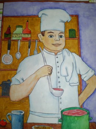 Повар рисунок