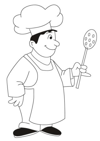 Пекарь мультяшный