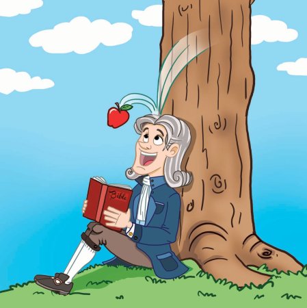 Исаак Ньютон яблоня