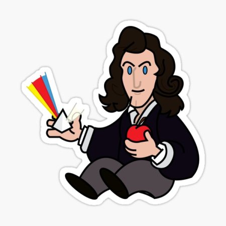 Исаак Ньютон стикер