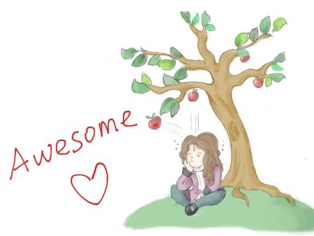 Исаак Ньютон дерево с которого упало яблоко