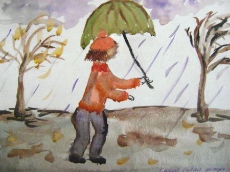 Маленькие рисунки осень