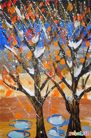 Поздняя осень иллюстрации