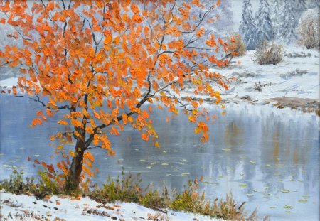 Поздняя осень рисунок