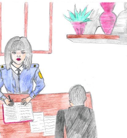 Инспектор глазами детей рисунок