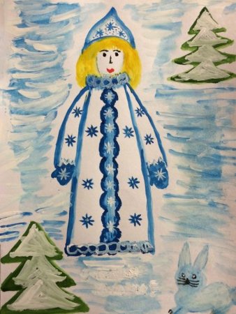 Снегурочка рисунок