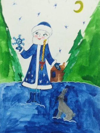 Снегурочка для срисовки