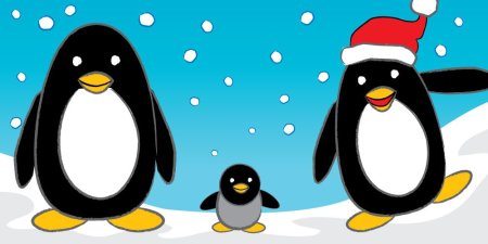 Пингвины мультяшные