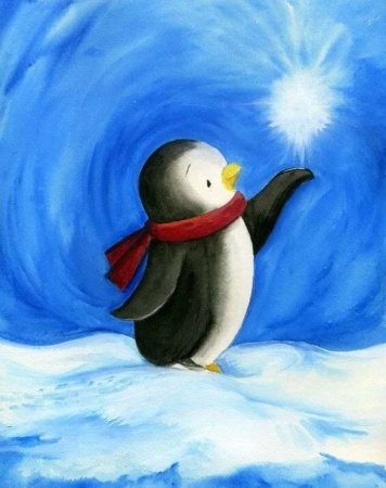 Пингвин мультяшный