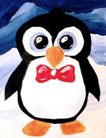 Пингвин мультяшный