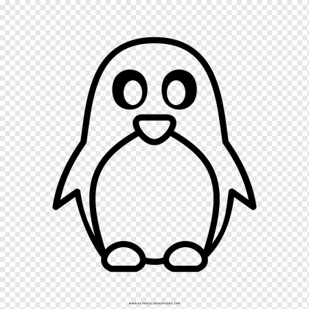 Рисование для детей Пингвин на льдине