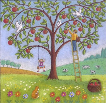 Яблоня дерево для детей