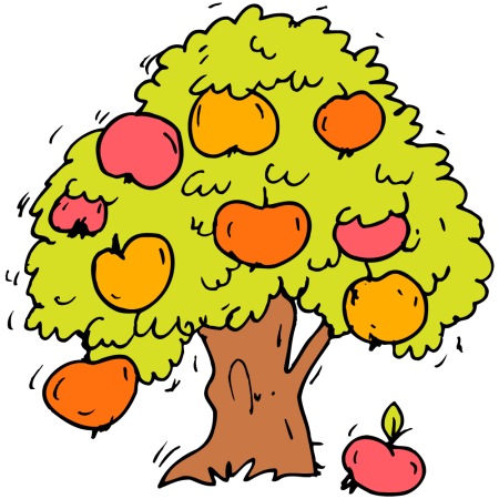 Дерево мультяшное