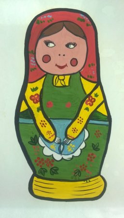 Рисование русской матрешки