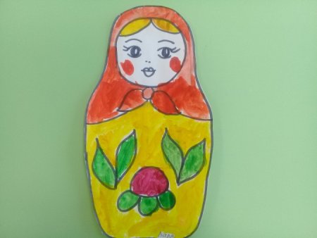 Рисование матрешек в детском садике