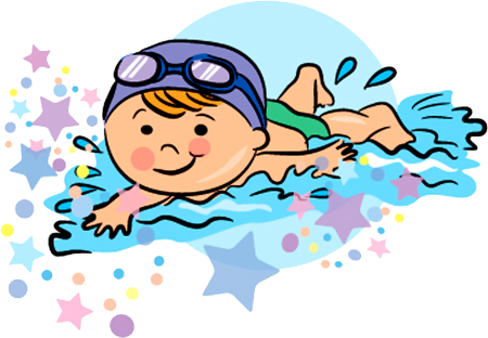 Мальчик плывет