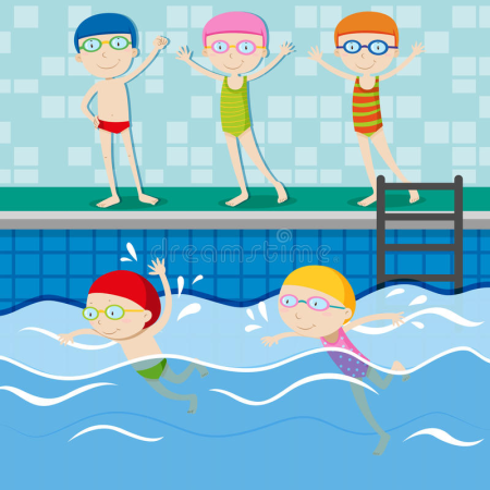 Бассейн рисунок для детей