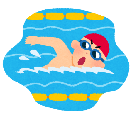 Мультяшные пловцы