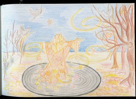 Рисунок на тему осенний вальс