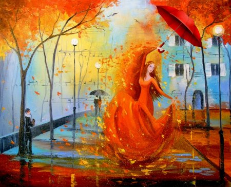 Художник Ольга Дарчук осенний вальс