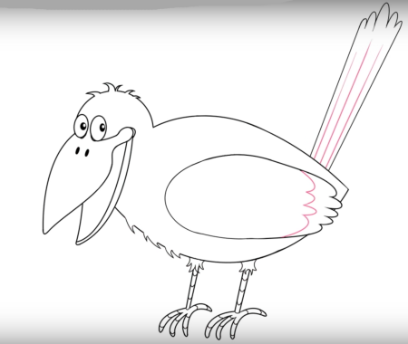 Ворон нарисовать карандашом