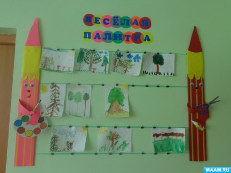 Уголок наше творчество в детском саду