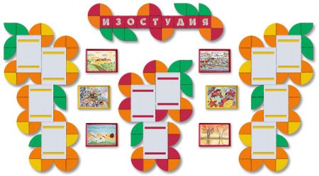 Стенд для рисунков в детском саду
