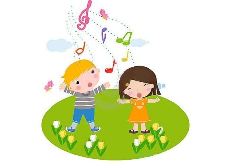 Дети поют клипарт