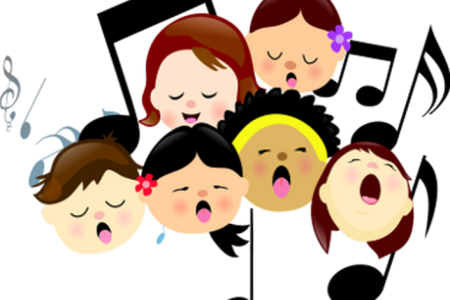 Пение на прозрачном фоне