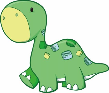 Динозаврик для рисования