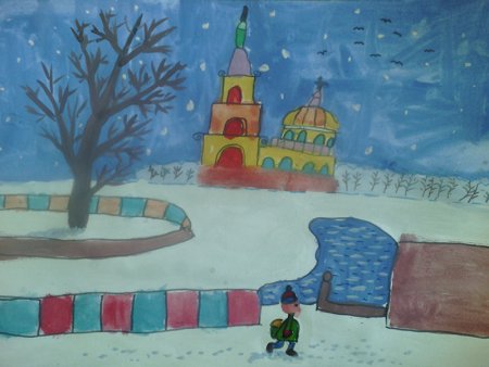 Нева детский рисунок