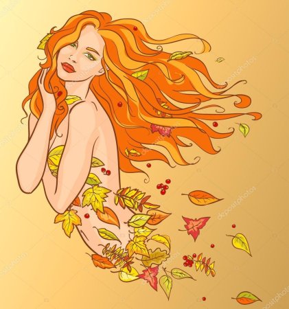 Девочка осень