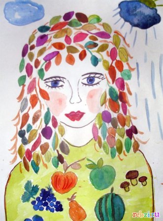 Девочка осень