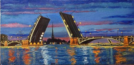 Рисование в старшей группе разводные мосты