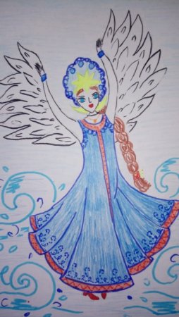 Рисование Царевна лебедь