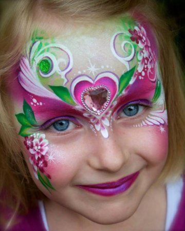 Красивый аквагрим для детей