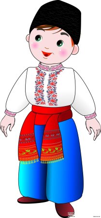 Украинский костюм нарисовать