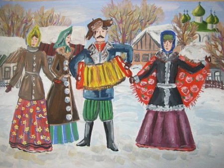 Рисование народное гуляние
