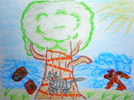 Детский рисунок лукоморье (53 фото)