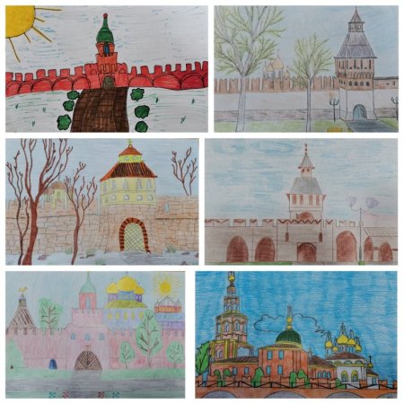 Тульский Кремль рисунок