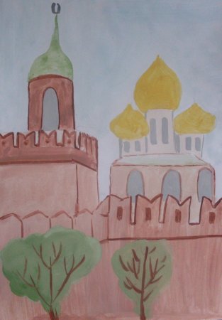 Кремль детский рисунок