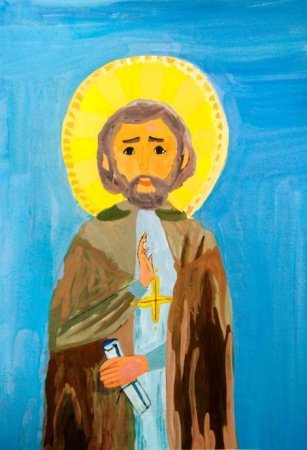 Преподобный Сергий Радонежский рисунки детей